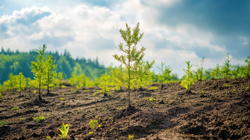 Nature-based interventions improve carbon capture in young woodlands